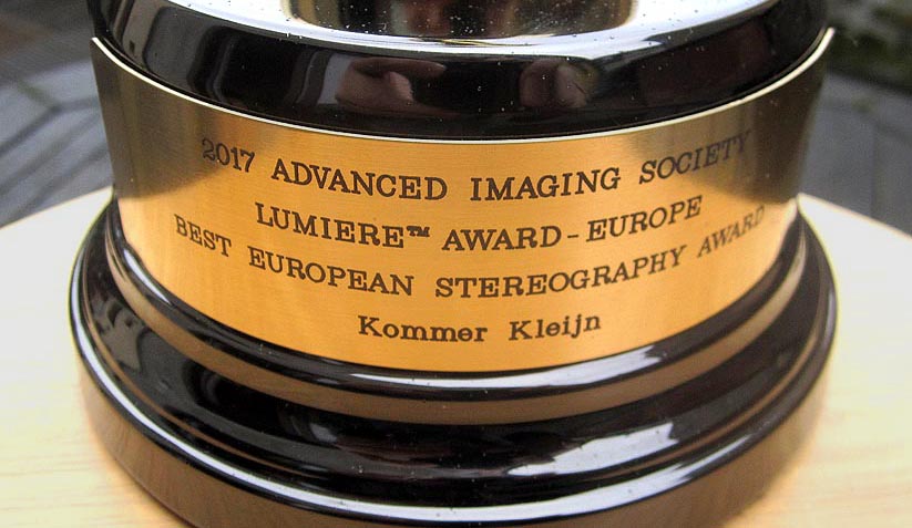 Label plate of Lumiere award